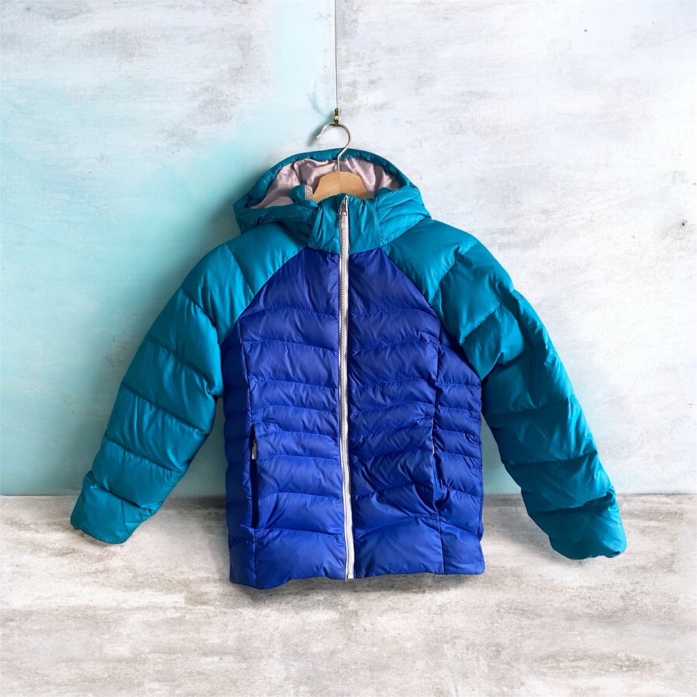 Columbia Omni-Heat Winter Jacket Youth Girls‎ Size M Blue Hooded Outdoor Ski